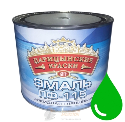 Эмаль ПФ-115 салатная 1,9 кг Царицино /6