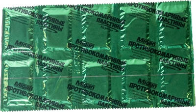 Пластины от комаров зеленые 10 шт. MIGAN Я-371 /200