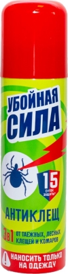 Аэрозоль антиклещ "Убойная сила" 150 мл /24