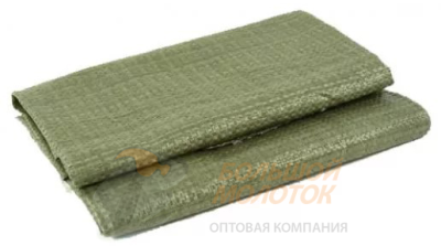 Мешок зеленый п/п для строительного мусора 75*115 см 84 гр /100 /600