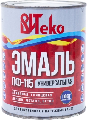 Эмаль ПФ-115 Белая ВИТЕКО 0,8 Царицино /14