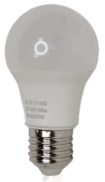 Лампа светодиодная LED-A60 AE  7 Вт 220-240В Е27 600Лм 4000K /10 /100
