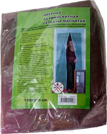 Штора на магнитах ML1220 120*210см /10