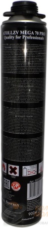 Пена монтажная "ATOLL ZV" Mega 70 PRO проф. 900 мл. (910гр.) /12